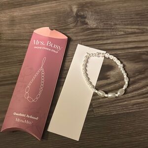 White Beaded Bracelet Elegant Accessory
